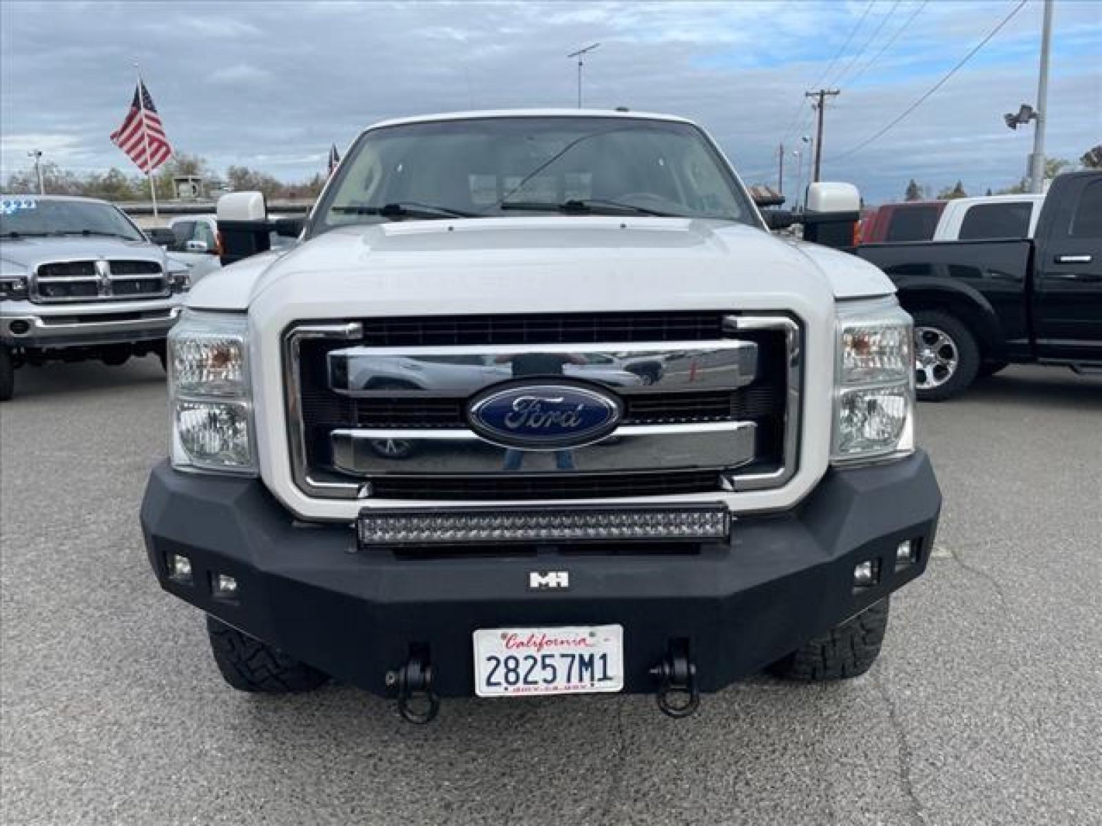 2014 Oxford White/Pale Adobe Metallic Ford F-250 Super Duty King Ranch (1FT7W2BT2EE) with an 6.7L Power Stroke 6.7L Biodiesel Turbo V8 400hp 800ft. lbs. Common Rail Direct Injection engine, 6-Speed Shiftable Automatic transmission, located at 800 Riverside Ave, Roseville, CA, 95678, (916) 773-4549, 38.732265, -121.291039 - DIESEL CREW CAB 4X4 FX4 KING RANCH SERVICE RECORDS - Photo #10