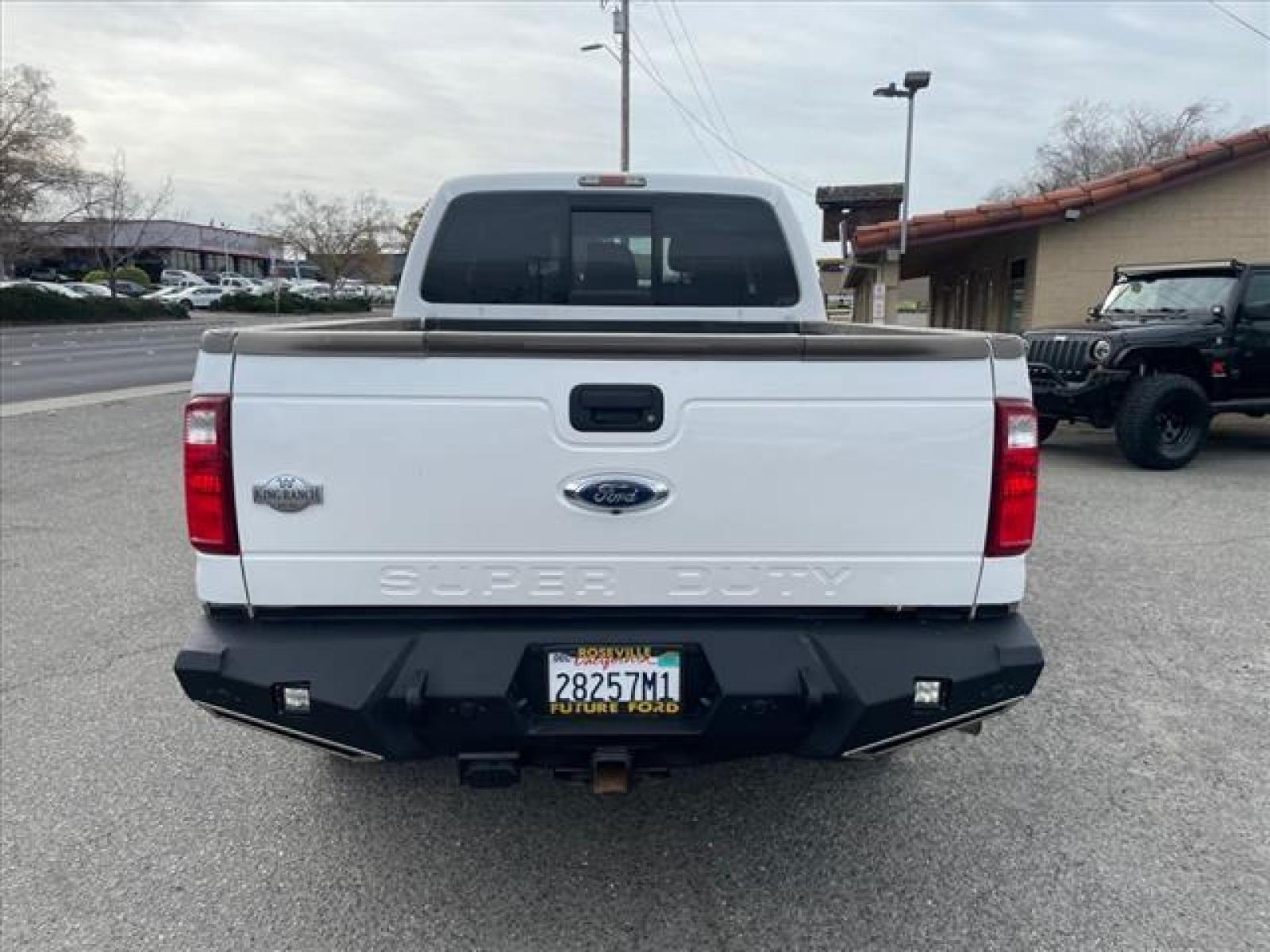 2014 Oxford White/Pale Adobe Metallic Ford F-250 Super Duty King Ranch (1FT7W2BT2EE) with an 6.7L Power Stroke 6.7L Biodiesel Turbo V8 400hp 800ft. lbs. Common Rail Direct Injection engine, 6-Speed Shiftable Automatic transmission, located at 800 Riverside Ave, Roseville, CA, 95678, (916) 773-4549, 38.732265, -121.291039 - DIESEL CREW CAB 4X4 FX4 KING RANCH SERVICE RECORDS - Photo #11