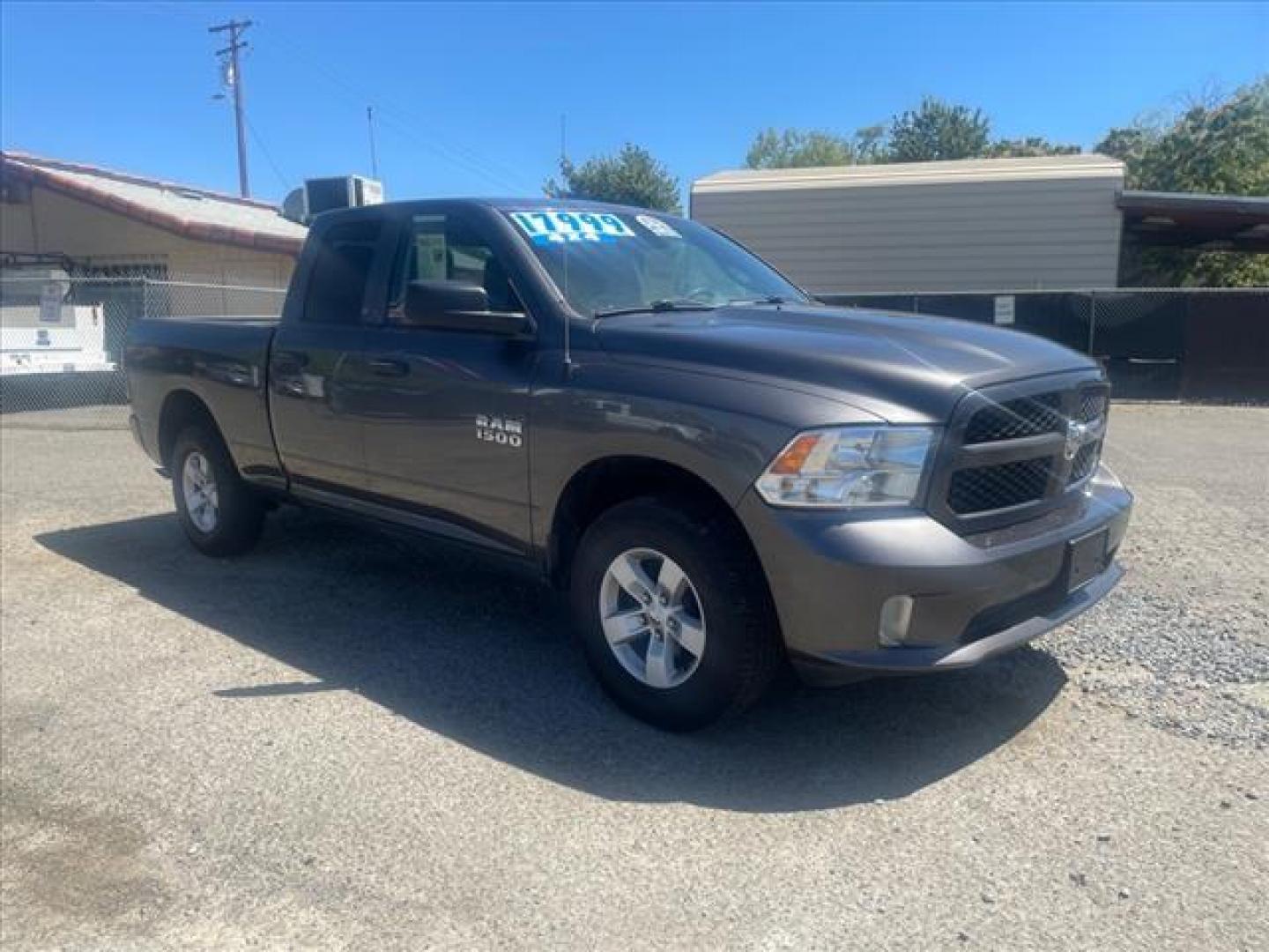 2018 Granite Crystal Metallic Clear Coat RAM 1500 Express (1C6RR7FG3JS) with an 3.6L 3.6L Flex Fuel V6 305hp 269ft. lbs. Sequential Multiport Fuel Injection engine, 8-Speed Shiftable Automatic transmission, located at 800 Riverside Ave, Roseville, CA, 95678, (916) 773-4549, 38.732265, -121.291039 - 4X4 QUAD CAB EXPRESS ONE OWNER - Photo#1