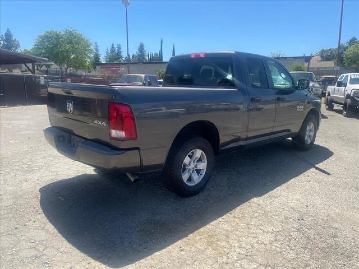 2018 Granite Crystal Metallic Clear Coat RAM 1500 Express (1C6RR7FG3JS) with an 3.6L 3.6L Flex Fuel V6 305hp 269ft. lbs. Sequential Multiport Fuel Injection engine, 8-Speed Shiftable Automatic transmission, located at 800 Riverside Ave, Roseville, CA, 95678, (916) 773-4549, 38.732265, -121.291039 - 4X4 QUAD CAB EXPRESS ONE OWNER - Photo#3