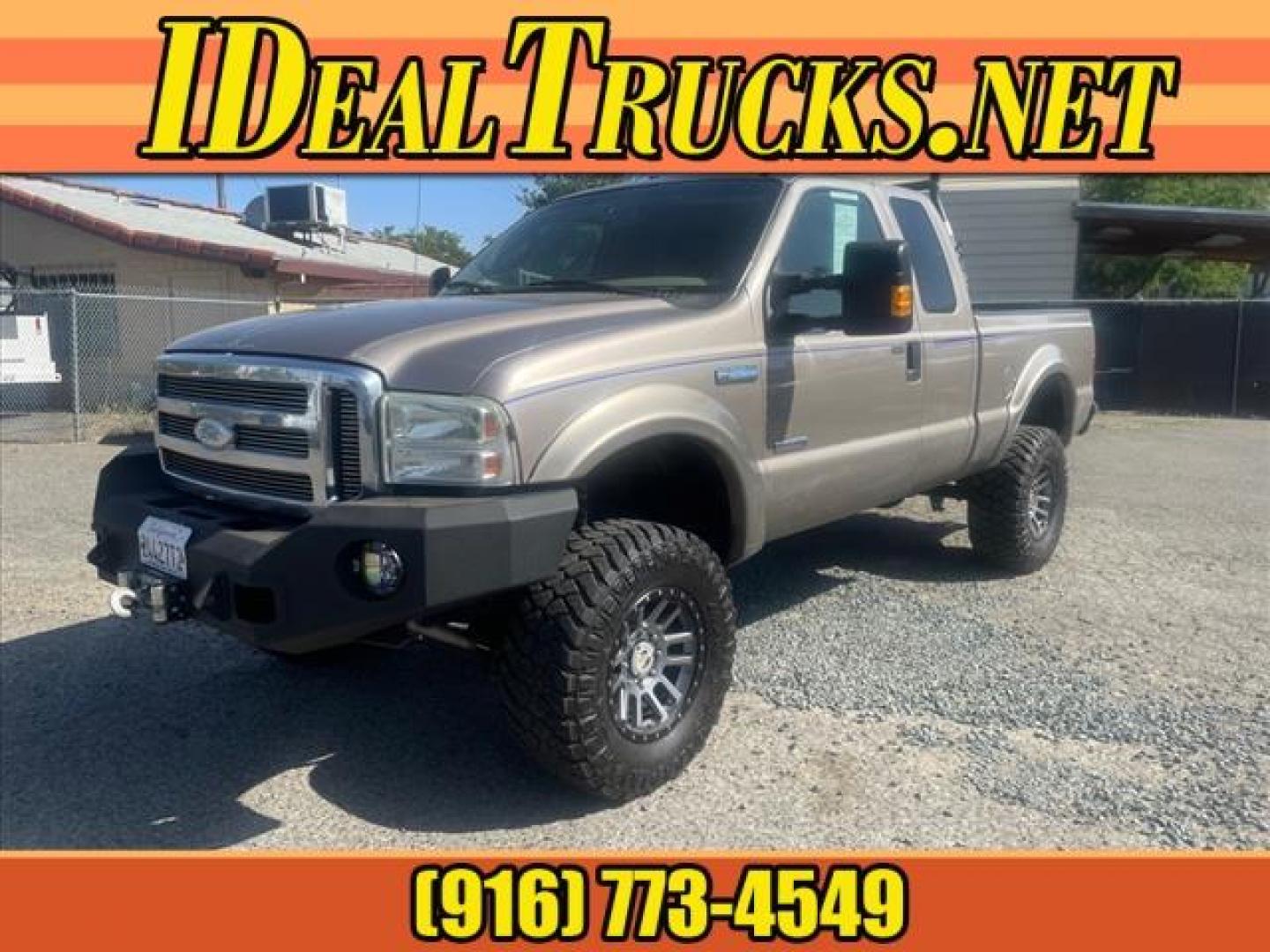 2006 Arizona Beige Clearcoat Metallic Ford F-250 Super Duty XLT (1FTSX21P76E) with an 6.0L Power Stroke 6.0L Diesel Turbo V8 325hp 560ft. lbs. Direct Injection engine, 5-Speed Automatic transmission, located at 800 Riverside Ave, Roseville, CA, 95678, (916) 773-4549, 38.732265, -121.291039 - Photo#0