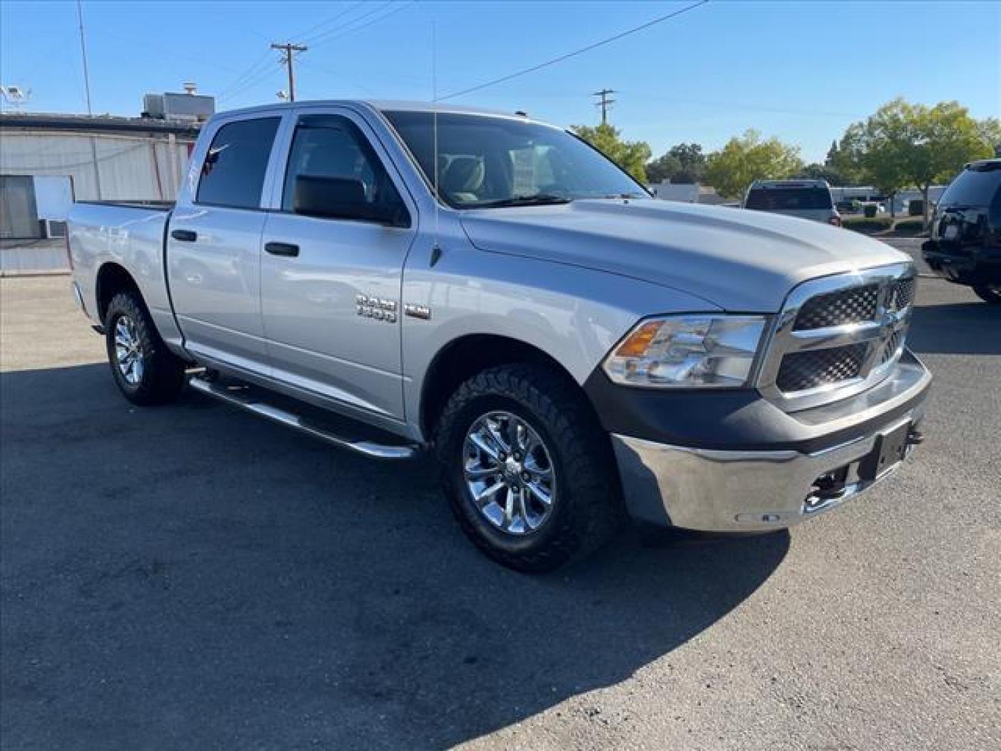 2015 Bright Silver Metallic Clear Coat RAM 1500 Tradesman (3C6RR7KT9FG) with an 5.7L HEMI 5.7L V8 395hp 410ft. lbs. Sequential Multiport Fuel Injection engine, 8-Speed Shiftable Automatic transmission, located at 800 Riverside Ave, Roseville, CA, 95678, (916) 773-4549, 38.732265, -121.291039 - 4X4 TRADESMAN CREW CAB 5.7 HEMI V8 - Photo#1