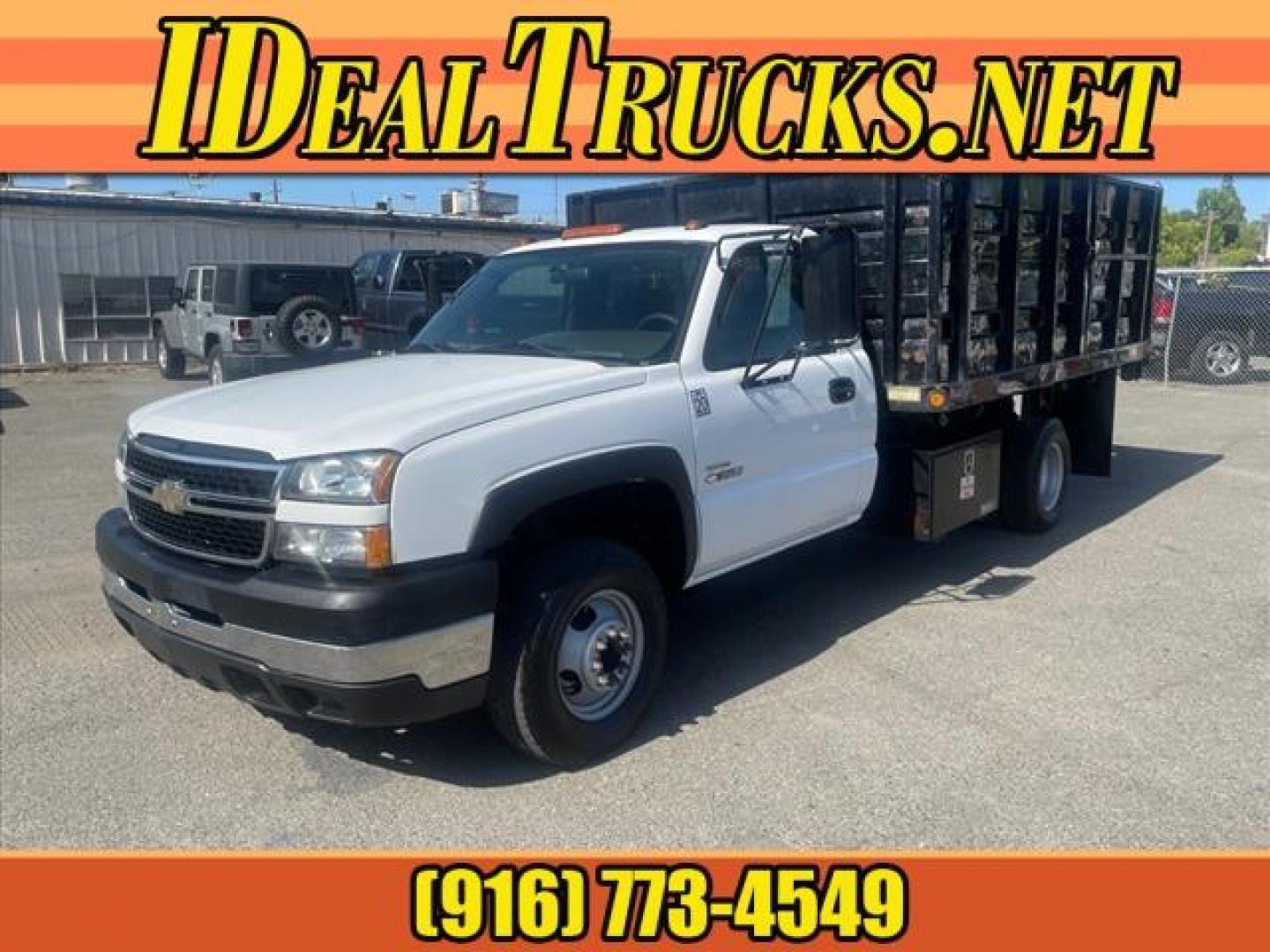 2007 Summit White Chevrolet Silverado 3500 Classic Work Truck (1GBJC34D17E) with an V-8 Other engine, Allison 1000 6-Speed Shiftable Automatic transmission, located at 800 Riverside Ave, Roseville, CA, 95678, (916) 773-4549, 38.732265, -121.291039 - DURAMAX DIESEL HYDRAULIC DUMP BED DUAL FUEL TANKS LOW MILES ALLISON TRANSMISSION SERVICE RECORDS ON CLEAN CARFAX - Photo#0