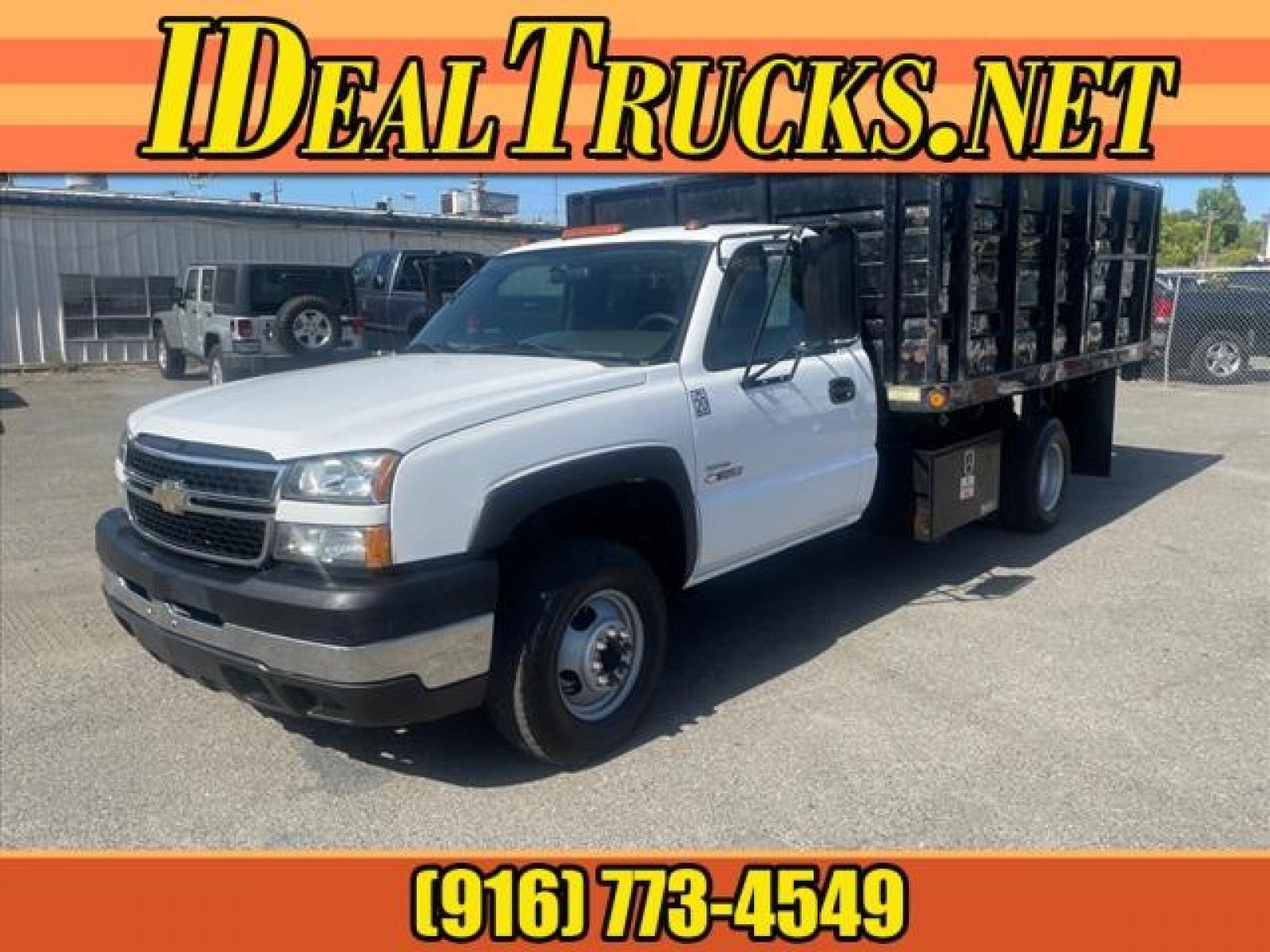 2007 Summit White Chevrolet Silverado 3500 Classic Work Truck (1GBJC34D17E) with an V-8 Other engine, Allison 1000 6-Speed Shiftable Automatic transmission, located at 800 Riverside Ave, Roseville, CA, 95678, (916) 773-4549, 38.732265, -121.291039 - DURAMAX DIESEL HYDRAULIC DUMP BED DUAL FUEL TANKS LOW MILES ALLISON TRANSMISSION SERVICE RECORDS ON CLEAN CARFAX - Photo #0