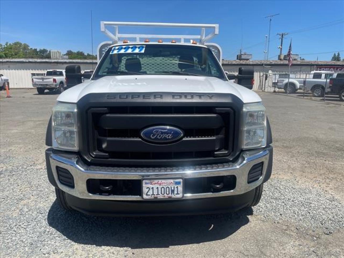 2015 Oxford White Ford F-450 Super Duty XL (1FDUF4GT9FE) with an 6.7L Power Stroke 6.7L Biodiesel Turbo V8 440hp 860ft. lbs. Common Rail Direct Injection engine, 6-Speed Shiftable Automatic transmission, located at 800 Riverside Ave, Roseville, CA, 95678, (916) 773-4549, 38.732265, -121.291039 - DIESEL FLATBED DUALLY ONE OWNER SERVICE RECORDS ON CLEAN CARFAX - Photo#5