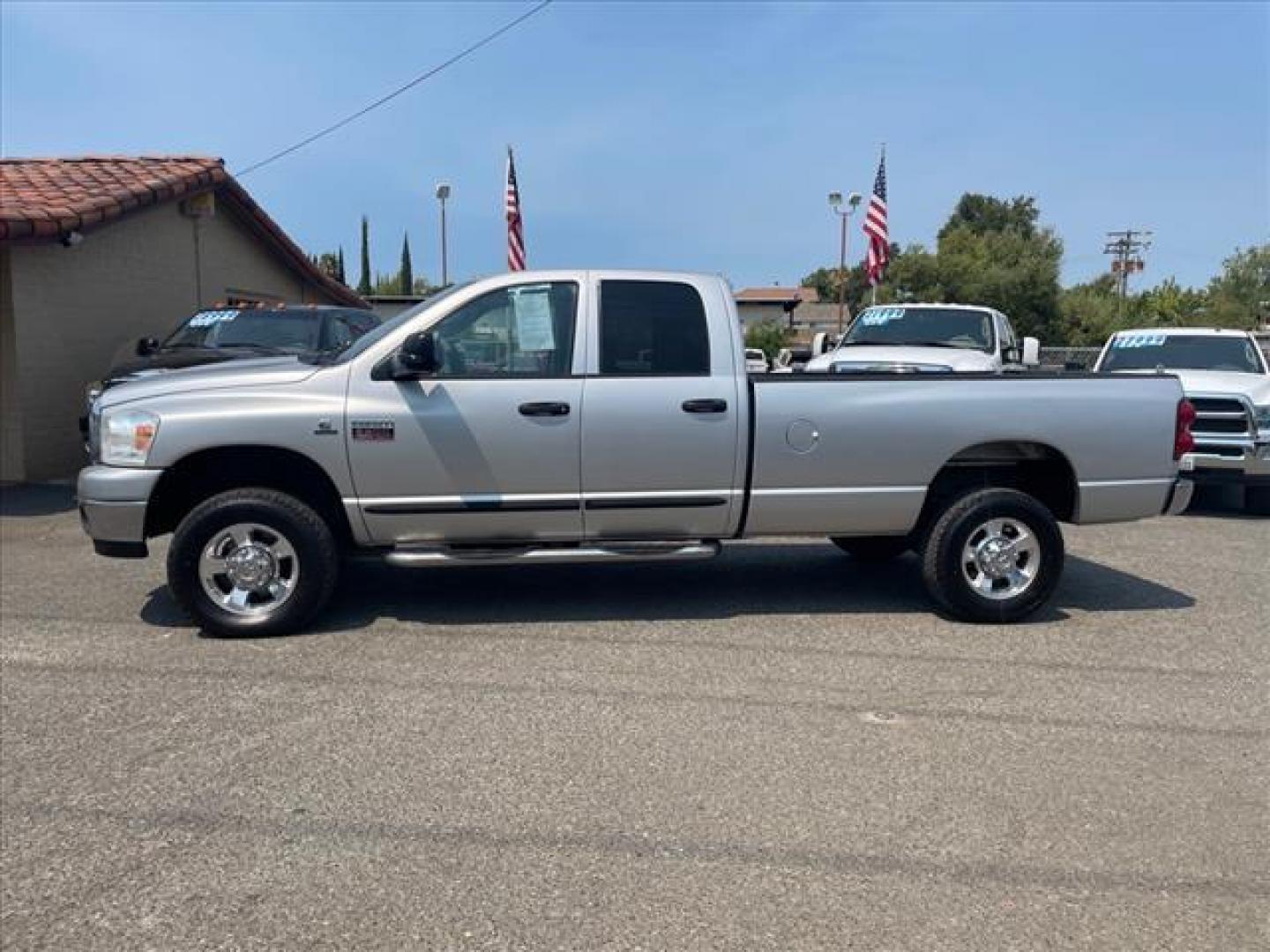 2007 Bright Silver Metallic Clearcoat Dodge Ram 2500 SLT (1D7KS28C37J) with an 5.9L Cummins 5.9L Diesel Turbo I6 325hp 610ft. lbs. Direct Injection engine, 4-Speed Automatic transmission, located at 800 Riverside Ave, Roseville, CA, 95678, (916) 773-4549, 38.732265, -121.291039 - Photo#4