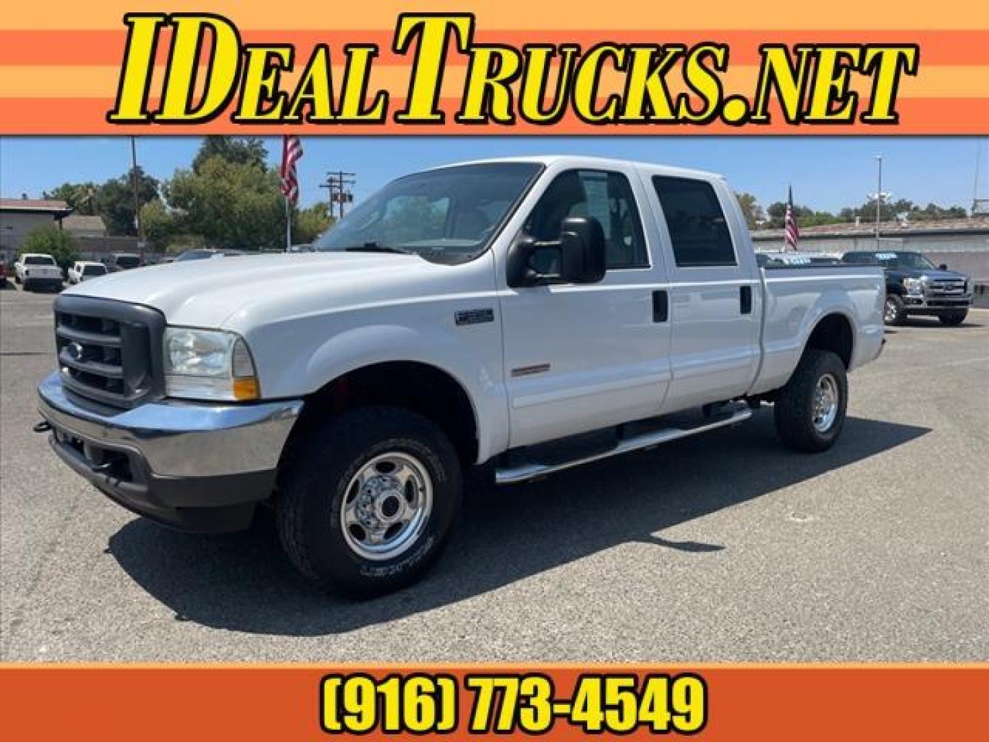 2003 Oxford White Metallic Ford F-350 Super Duty Lariat (1FTSW31PX3E) with an Power Stroke 6.0L Diesel Turbo V8 325hp 560ft. lbs. Other engine, 5-Speed Automatic transmission, located at 800 Riverside Ave, Roseville, CA, 95678, (916) 773-4549, 38.732265, -121.291039 - DIESEL CREW CAB 4X4 LARIAT 112K MILES MOON ROOF ONE OWNER CLEAN CARFAX - Photo#0