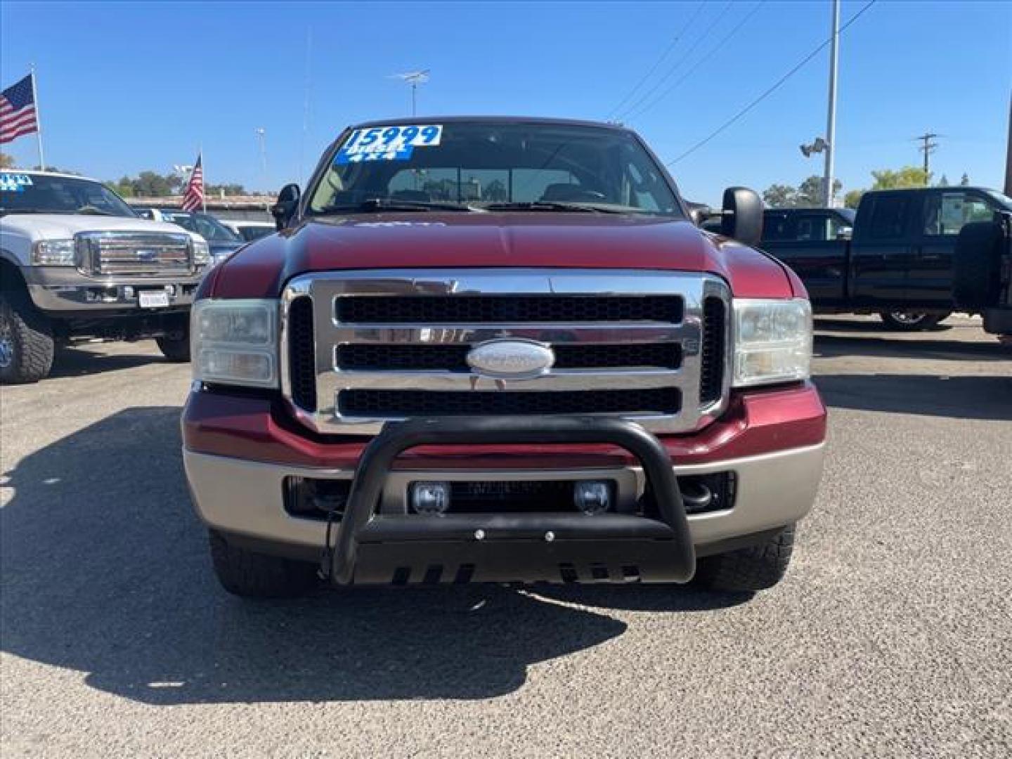 2005 Dark Toreador Red Clearcoat Ford F-250 Super Duty XLT (1FTSW21P05E) with an 6.0L Power Stroke 6.0L Diesel Turbo V8 325hp 560ft. lbs. Direct Injection engine, 6-Speed Manual transmission, located at 800 Riverside Ave, Roseville, CA, 95678, (916) 773-4549, 38.732265, -121.291039 - Photo#7