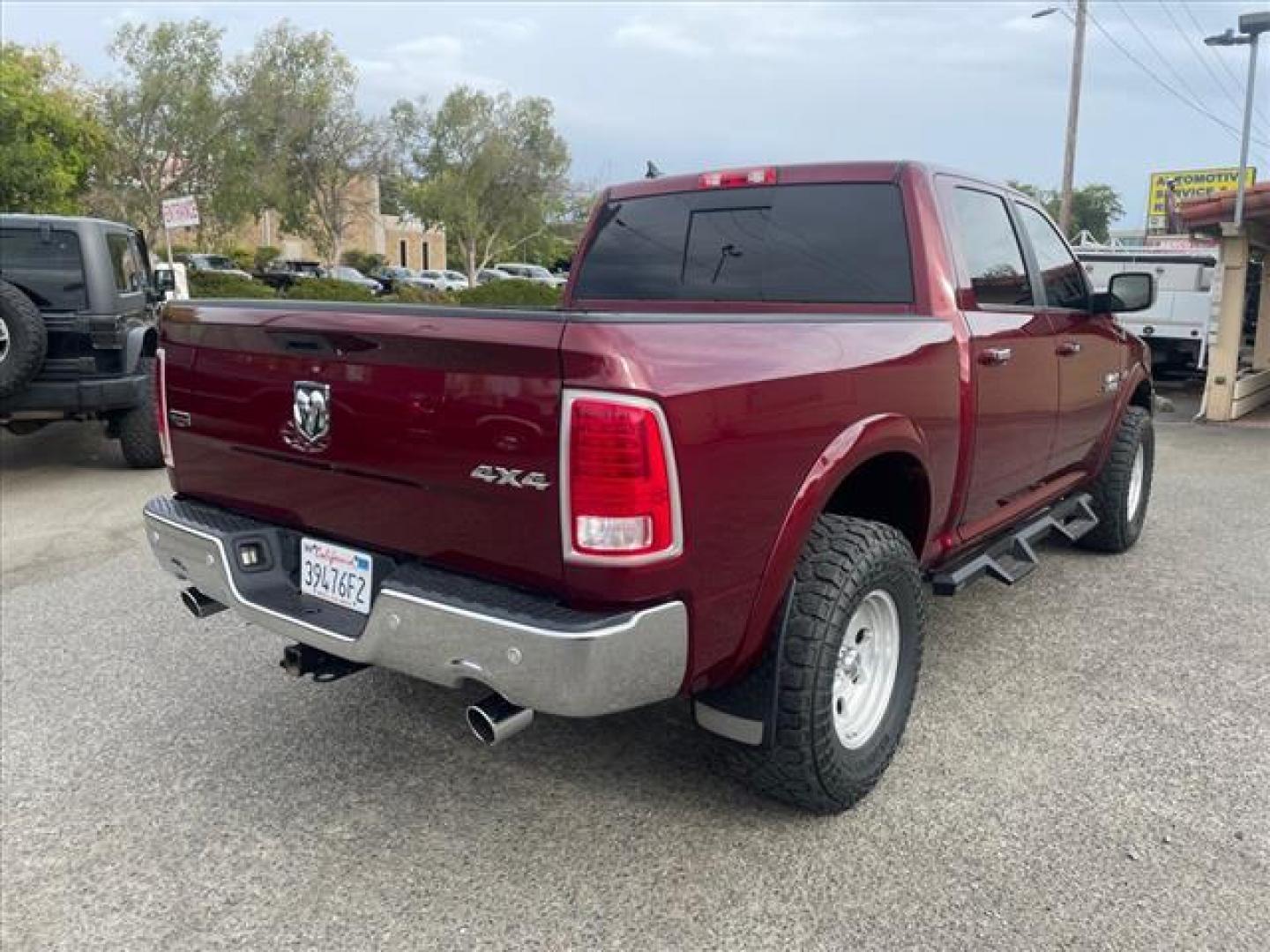 2017 Delmonico Red Pearl Coat RAM 1500 Laramie (1C6RR7NT6HS) with an 5.7L HEMI 5.7L V8 395hp 410ft. lbs. Sequential Multiport Fuel Injection engine, 8-Speed Shiftable Automatic transmission, located at 800 Riverside Ave, Roseville, CA, 95678, (916) 773-4549, 38.732265, -121.291039 - 4X4 CREW CAB LARAMIE 5.7 HEMI V8 CLEAN CARFAX - Photo#3