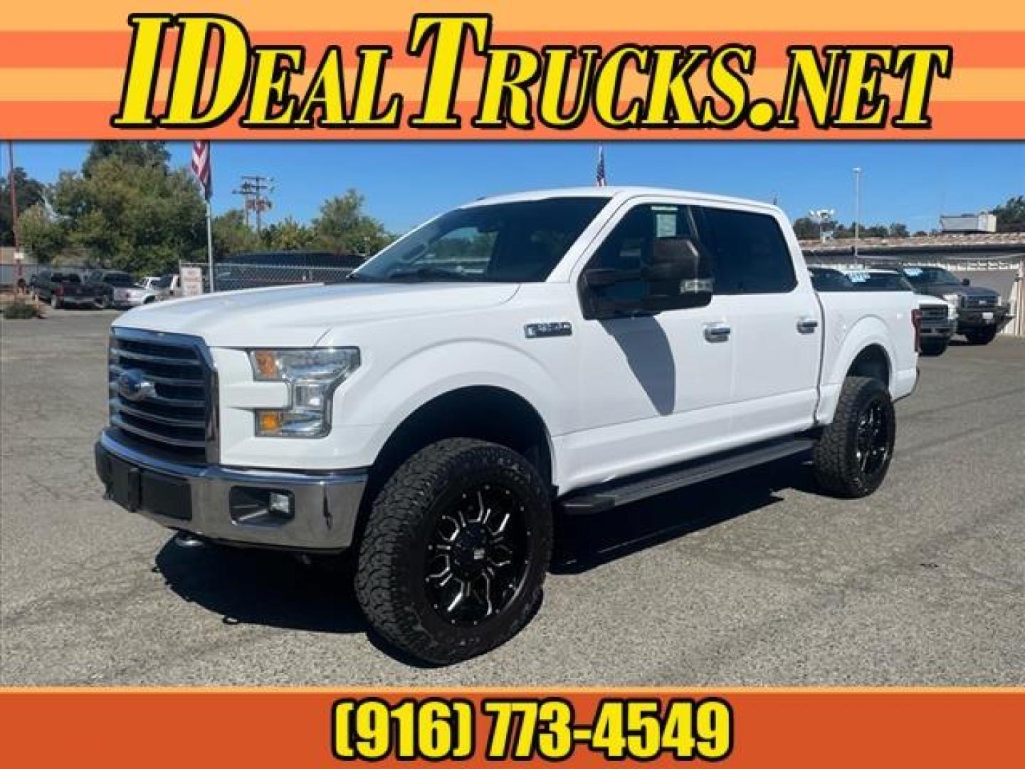 2015 Oxford White Ford F-150 XLT (1FTEW1EF9FK) with an 5.0L 5.0L Flex Fuel V8 385hp 387ft. lbs. Sequential Multiport Fuel Injection engine, 6-Speed Shiftable Automatic transmission, located at 800 Riverside Ave, Roseville, CA, 95678, (916) 773-4549, 38.732265, -121.291039 - Photo#0