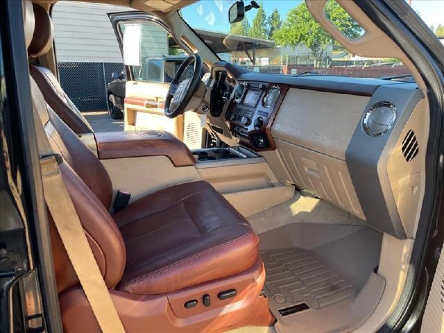 2012 Black/Pale Adobe Metallic Ford F-250 Super Duty King Ranch (1FT7W2BT8CE) with an 6.7L Power Stroke 6.7L Biodiesel Turbo V8 400hp 800ft. lbs. Common Rail Direct Injection engine, 6-Speed Shiftable Automatic transmission, located at 800 Riverside Ave, Roseville, CA, 95678, (916) 773-4549, 38.732265, -121.291039 - DIESEL CREW CAB 4X4 FX4 KING RANCH SERVICE RECORDS ONE OWNER CLEAN CARFAX - Photo#14