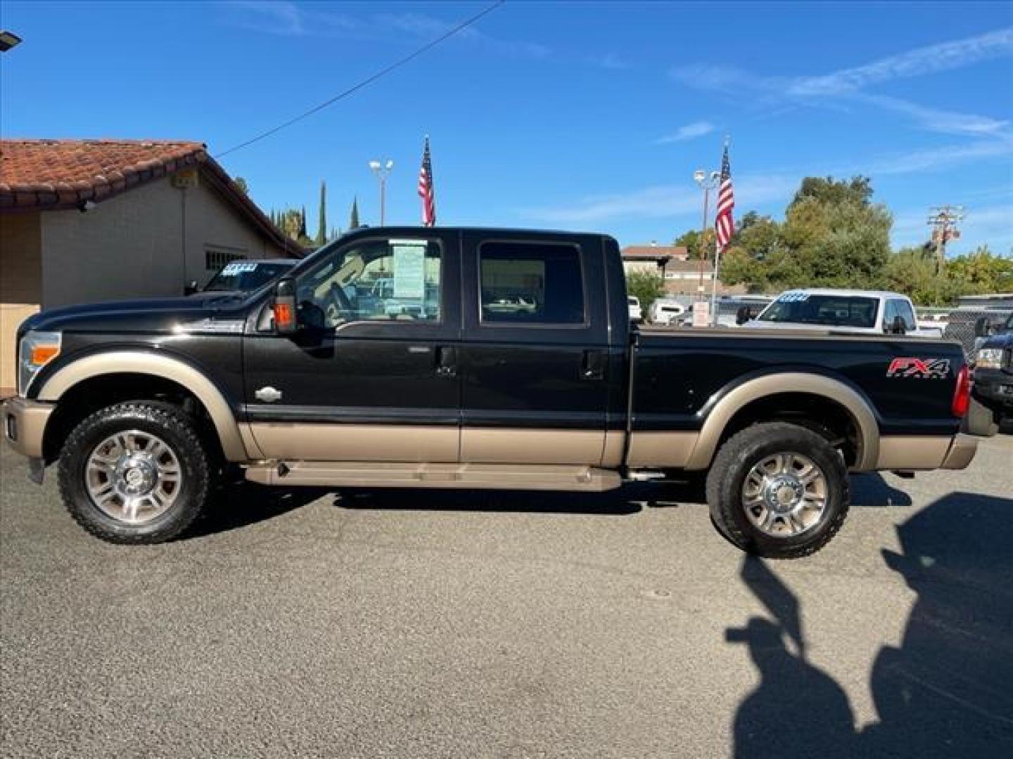 2012 Black/Pale Adobe Metallic Ford F-250 Super Duty King Ranch (1FT7W2BT8CE) with an 6.7L Power Stroke 6.7L Biodiesel Turbo V8 400hp 800ft. lbs. Common Rail Direct Injection engine, 6-Speed Shiftable Automatic transmission, located at 800 Riverside Ave, Roseville, CA, 95678, (916) 773-4549, 38.732265, -121.291039 - DIESEL CREW CAB 4X4 FX4 KING RANCH SERVICE RECORDS ONE OWNER CLEAN CARFAX - Photo#5