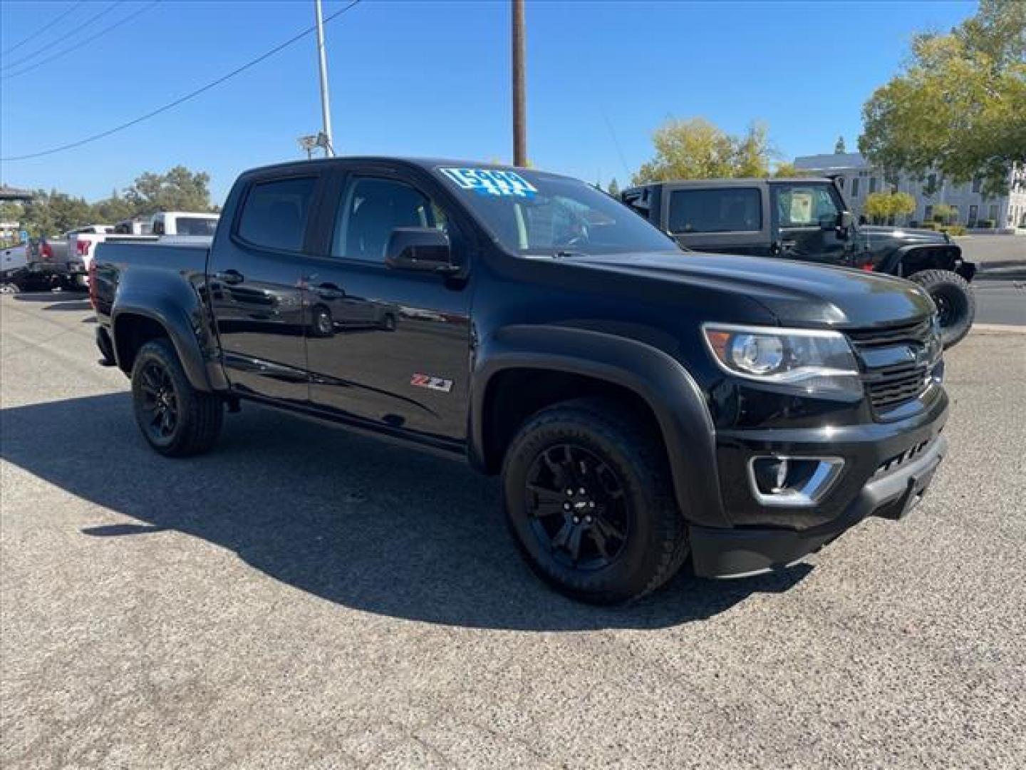 2018 Black Chevrolet Colorado Z71 (1GCGTDEN1J1) with an 3.6L 3.6L V6 308hp 275ft. lbs. Direct Injection engine, 8-Speed Shiftable Automatic transmission, located at 800 Riverside Ave, Roseville, CA, 95678, (916) 773-4549, 38.732265, -121.291039 - 4X4 CREW CAB Z71 ONE OWNER - Photo#1