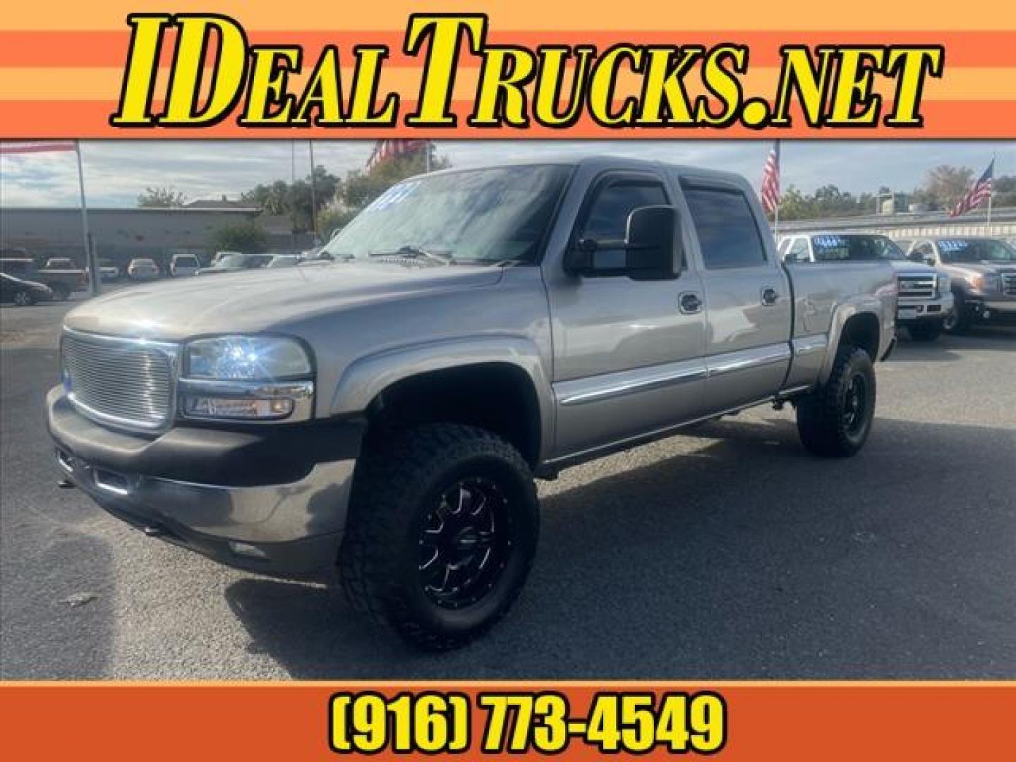 2001 Pewter Metallic GMC Sierra 2500HD SLE (1GTHK23G91F) with an Vortec 8.1L V8 330hp 450ft. lbs. Other engine, 5-Speed Automatic transmission, located at 800 Riverside Ave, Roseville, CA, 95678, (916) 773-4549, 38.732265, -121.291039 - Photo#0