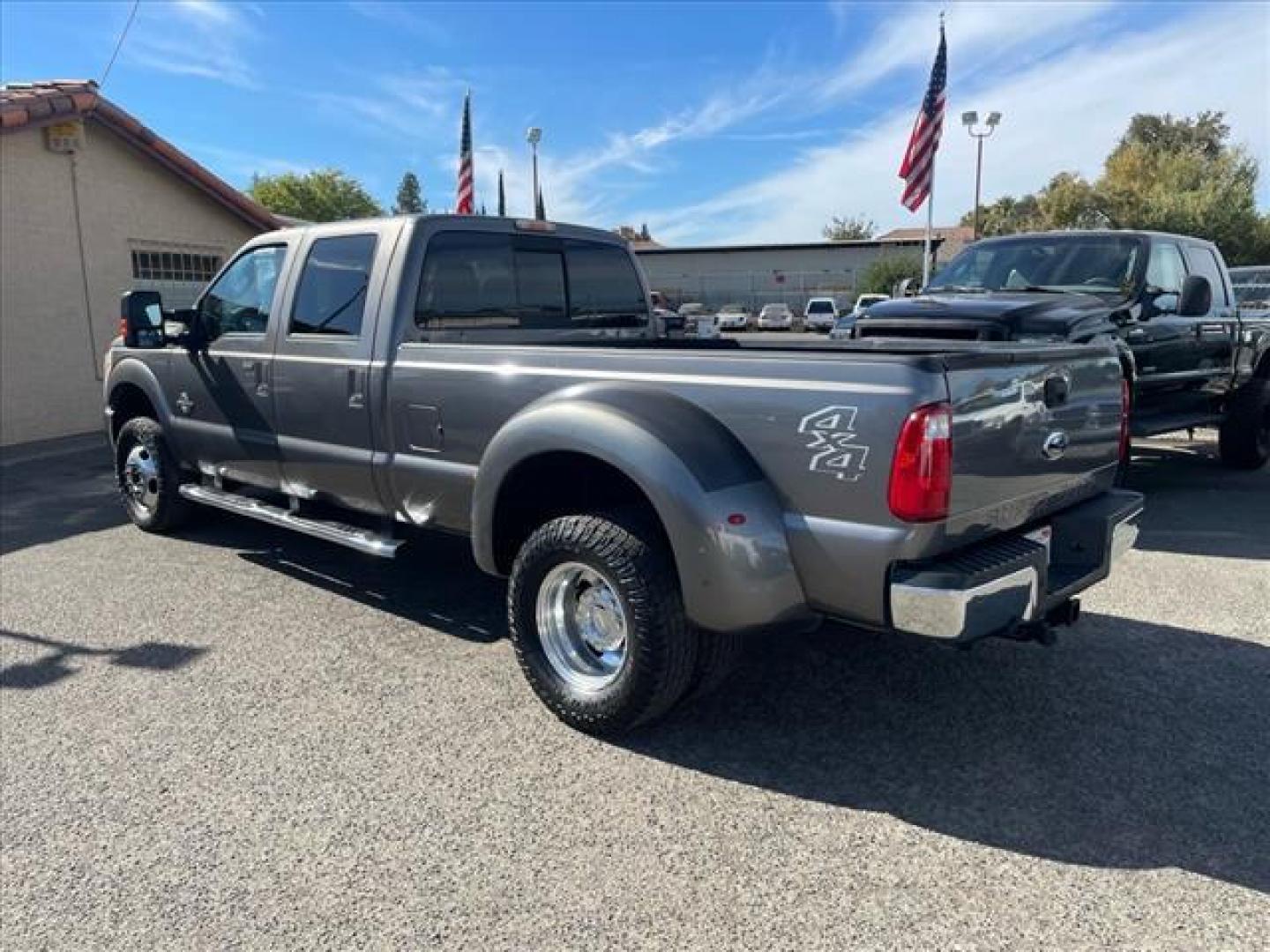 2011 Sterling Grey Metallic Ford F-350 Super Duty Lariat (1FT8W3DT1BE) with an 6.7L Power Stroke 6.7L Biodiesel Turbo V8 400hp 800ft. lbs. Common Rail Direct Injection engine, 6-Speed Shiftable Automatic transmission, located at 800 Riverside Ave, Roseville, CA, 95678, (916) 773-4549, 38.732265, -121.291039 - DIESEL CREW CAB DUALLY 4X4 LARIAT MOON ROOF CLEAN CARFAX - Photo#2