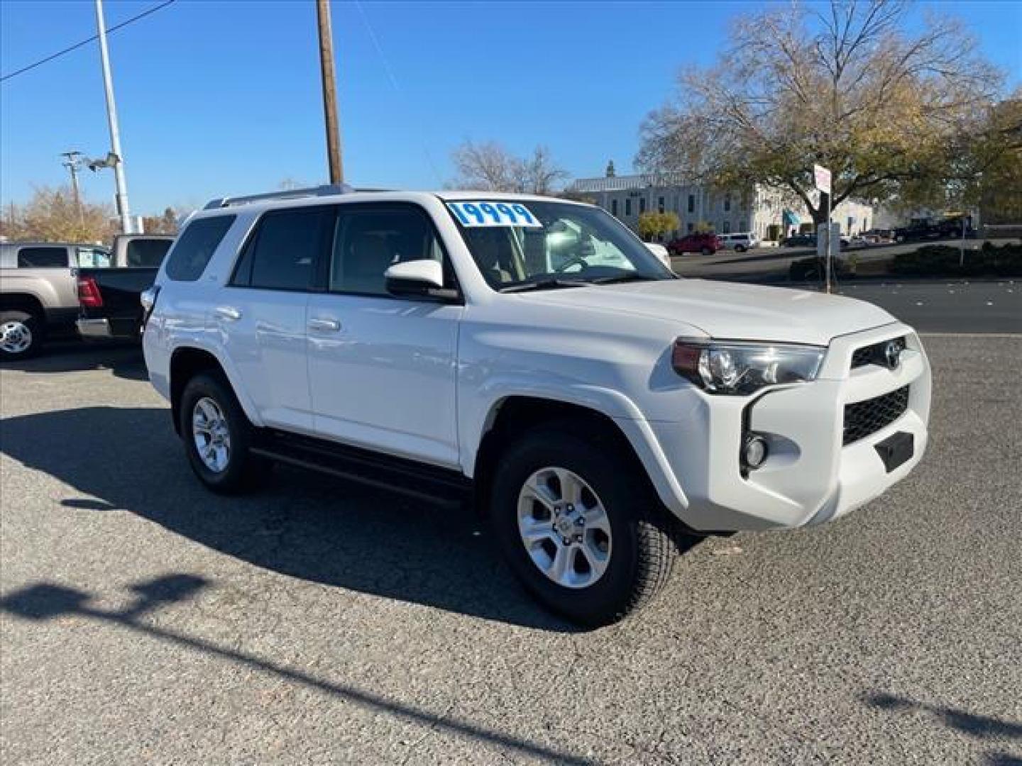 2016 Super White Toyota 4Runner SR5 (JTEBU5JR6G5) with an 4.0L 4.0L V6 270hp 278ft. lbs. Sequential Multiport Fuel Injection engine, 5-Speed Shiftable Automatic transmission, located at 800 Riverside Ave, Roseville, CA, 95678, (916) 773-4549, 38.732265, -121.291039 - 4X4 SR5 ONE OWNER SERVICE RECORDS ON CLEAN CARFAX - Photo#1