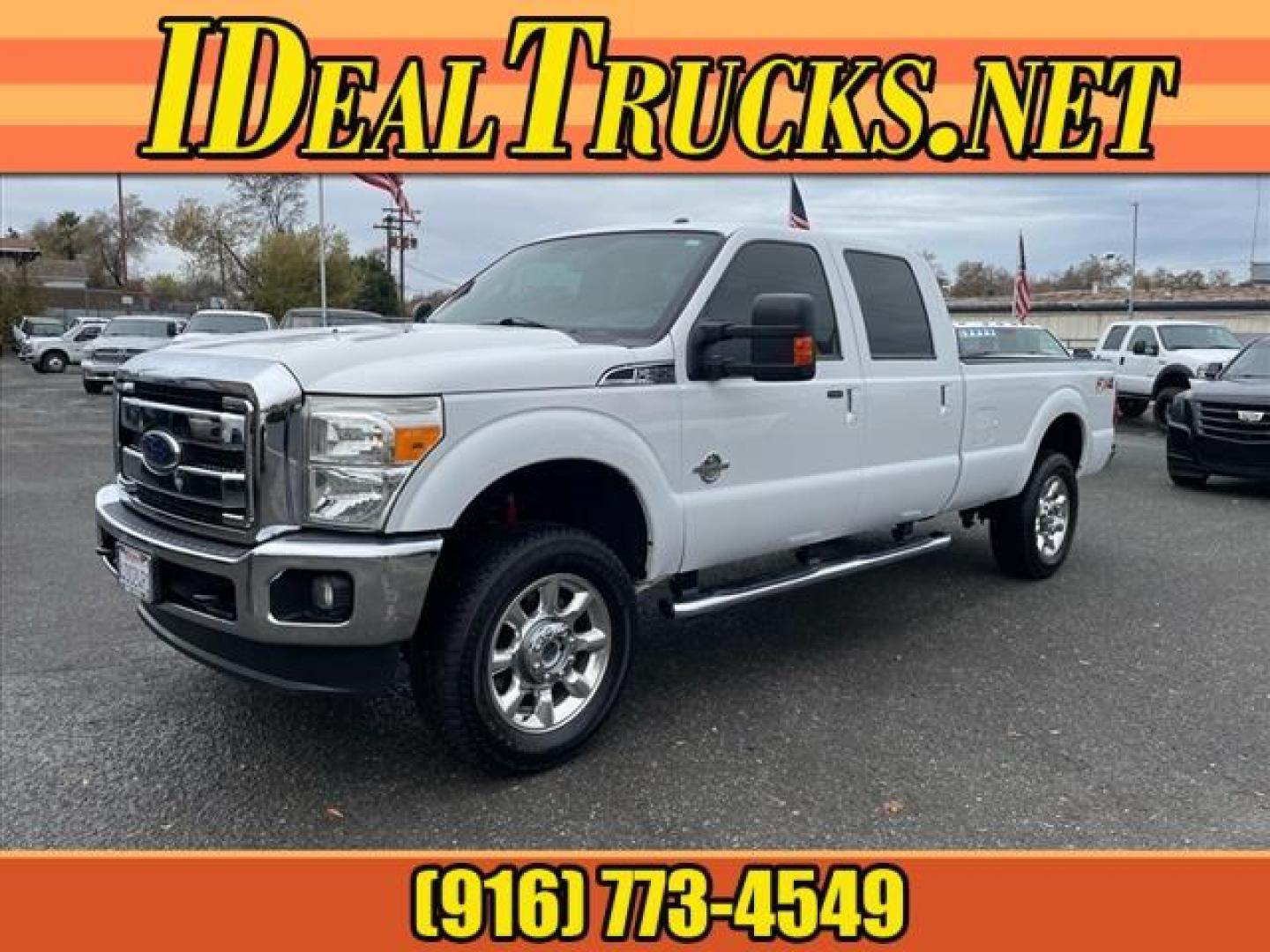 2014 Oxford White Ford F-350 Super Duty Lariat (1FT8W3BT3EE) with an 6.7L Power Stroke 6.7L Biodiesel Turbo V8 400hp 800ft. lbs. Common Rail Direct Injection engine, 6-Speed Shiftable Automatic transmission, located at 800 Riverside Ave, Roseville, CA, 95678, (916) 773-4549, 38.732265, -121.291039 - Photo#0