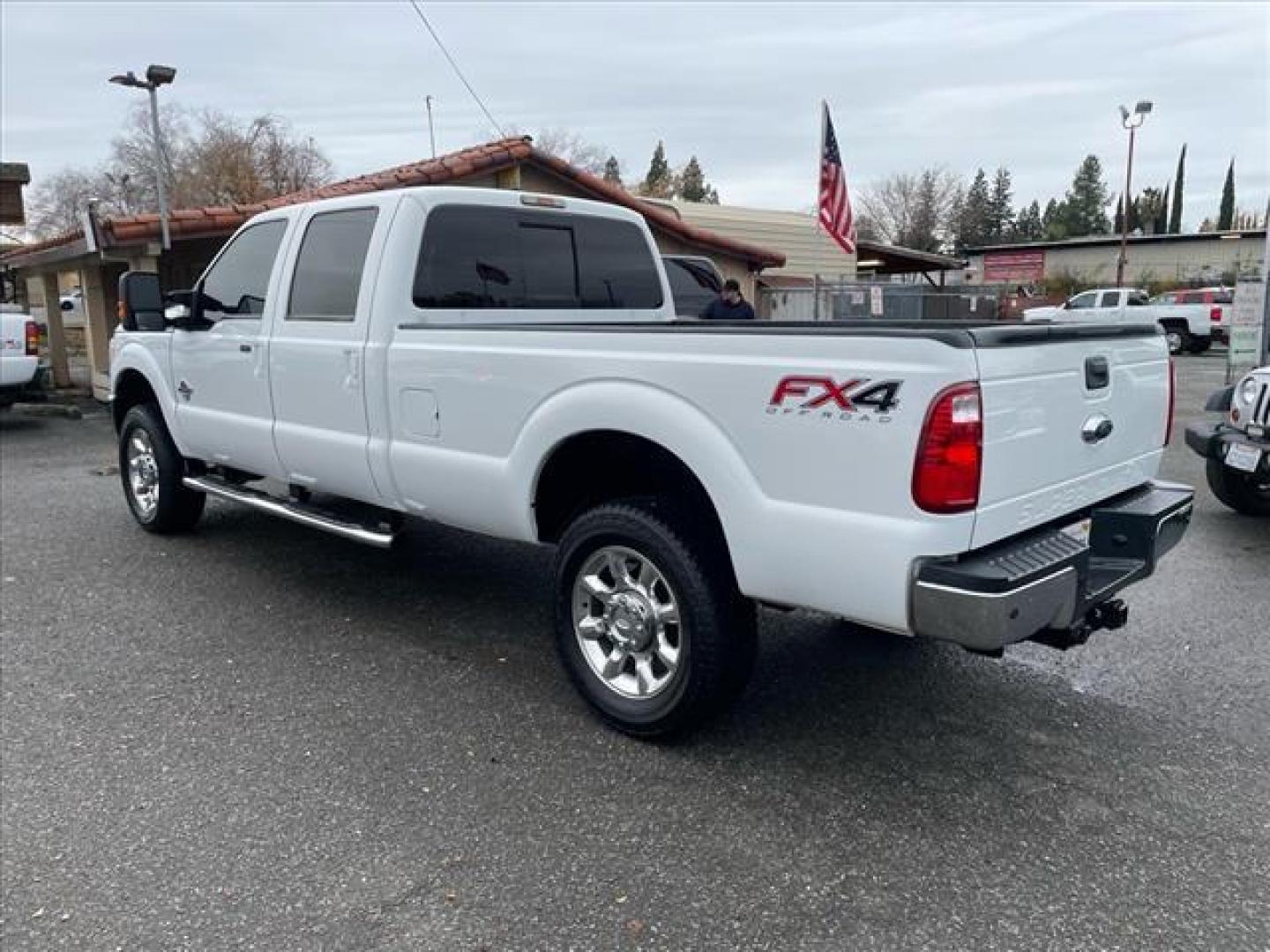 2014 Oxford White Ford F-350 Super Duty Lariat (1FT8W3BT3EE) with an 6.7L Power Stroke 6.7L Biodiesel Turbo V8 400hp 800ft. lbs. Common Rail Direct Injection engine, 6-Speed Shiftable Automatic transmission, located at 800 Riverside Ave, Roseville, CA, 95678, (916) 773-4549, 38.732265, -121.291039 - Photo#3