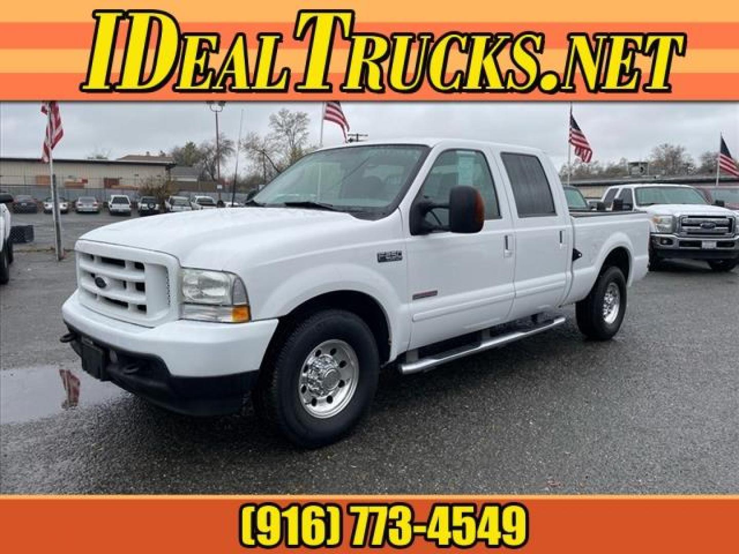 2003 Oxford White Ford F-250 Super Duty XLT (1FTNW20P43E) with an 6.0L Power Stroke 6.0L Diesel Turbo V8 325hp 560ft. lbs. Other engine, 5-Speed Automatic transmission, located at 800 Riverside Ave, Roseville, CA, 95678, (916) 773-4549, 38.732265, -121.291039 - Photo#0