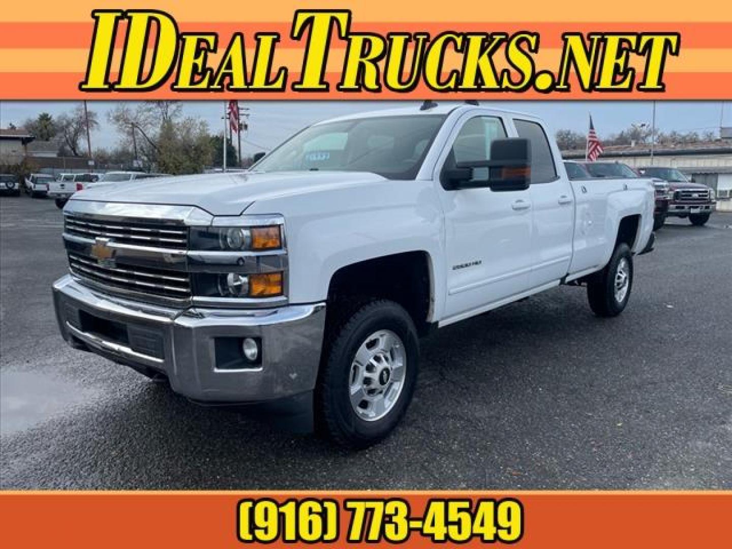 2017 Summit White Chevrolet Silverado 2500HD LT (1GC2KVEG2HZ) with an 6.0L Vortec 6.0L Flex Fuel V8 360hp 380ft. lbs. Sequential Electronic Fuel Injection engine, 6-Speed Shiftable Automatic transmission, located at 800 Riverside Ave, Roseville, CA, 95678, (916) 773-4549, 38.732265, -121.291039 - Photo#0