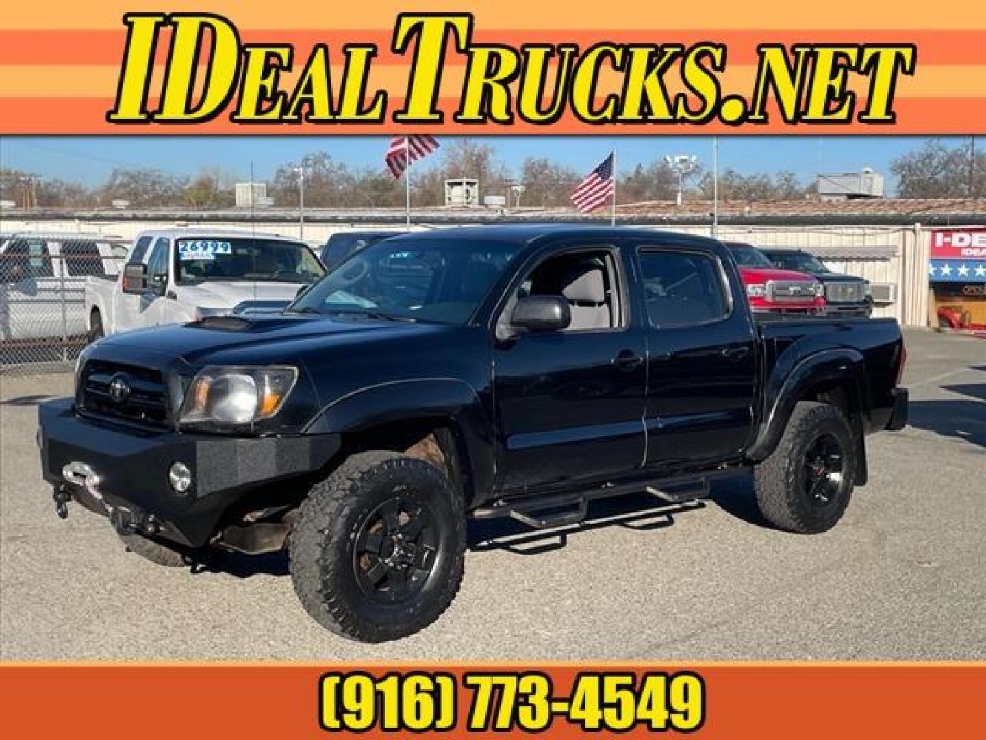 2008 Black Sand Pearl Toyota Tacoma V6 (5TELU42N88Z) with an 4.0L 4.0L V6 236hp 266ft. lbs. Sequential Electronic Fuel Injection engine, 6-Speed Manual transmission, located at 800 Riverside Ave, Roseville, CA, 95678, (916) 773-4549, 38.732265, -121.291039 - 4X4 DOUBLE CAB - Photo#0