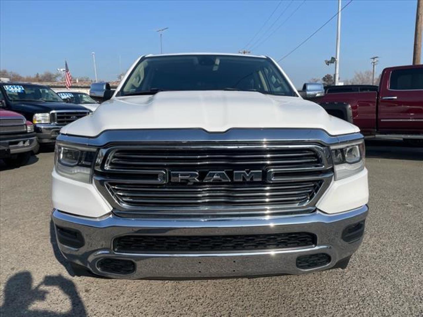 2020 Bright White Clear Coat RAM 1500 Laramie (1C6SRFJM7LN) with an 3.0L EcoDiesel 3.0L Biodiesel Turbo V6 260hp 480ft. lbs. Common Rail Direct Injection engine, 8-Speed Shiftable Automatic transmission, located at 800 Riverside Ave, Roseville, CA, 95678, (916) 773-4549, 38.732265, -121.291039 - Photo#8