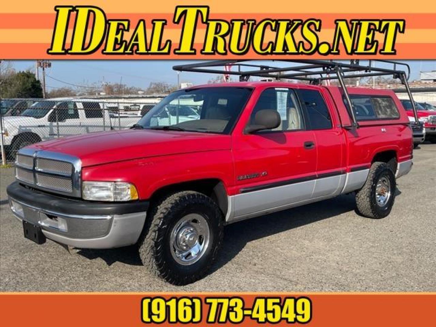 1999 Red Dodge Ram 2500 Laramie SLT (3B7KC23W4XG) with an 8.0L V10 OHV 20V FI Engine Other engine, 4-Speed Automatic transmission, located at 800 Riverside Ave, Roseville, CA, 95678, (916) 773-4549, 38.732265, -121.291039 - QUAD CAB SLT 85K MILES LEATHER CLEAN CARFAX - Photo#0