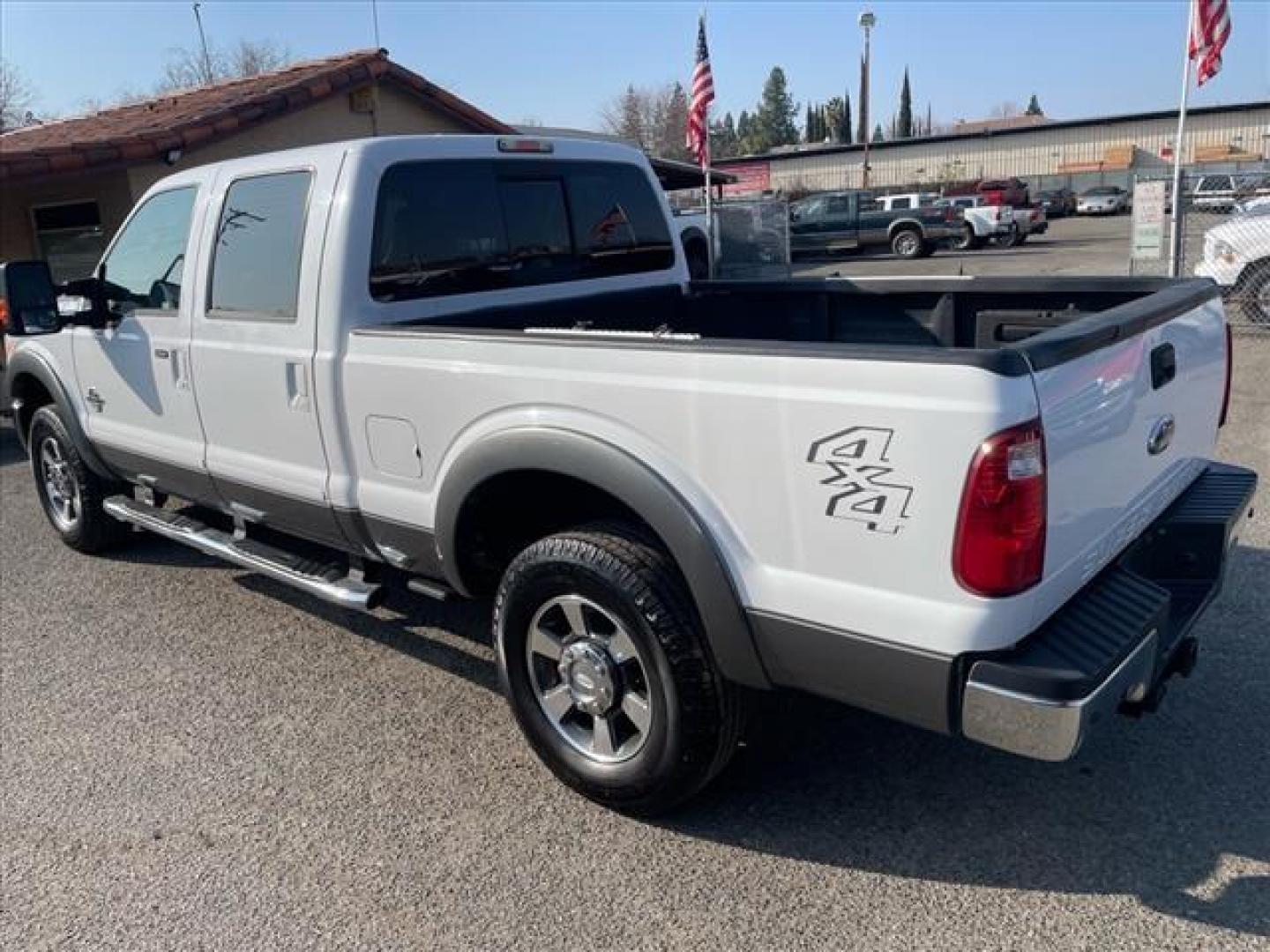 2011 Oxford White/Sterling Grey Ford F-250 Super Duty Lariat (1FT7W2BT3BE) with an 6.7L Power Stroke 6.7L Biodiesel Turbo V8 400hp 800ft. lbs. Common Rail Direct Injection engine, 6-Speed Shiftable Automatic transmission, located at 800 Riverside Ave, Roseville, CA, 95678, (916) 773-4549, 38.732265, -121.291039 - Photo#2