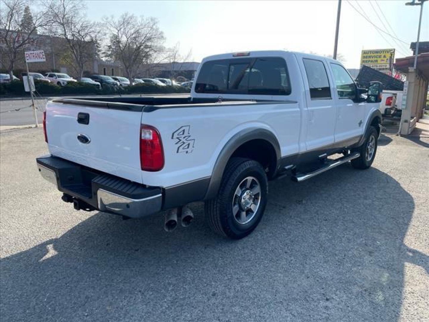 2011 Oxford White/Sterling Grey Ford F-250 Super Duty Lariat (1FT7W2BT3BE) with an 6.7L Power Stroke 6.7L Biodiesel Turbo V8 400hp 800ft. lbs. Common Rail Direct Injection engine, 6-Speed Shiftable Automatic transmission, located at 800 Riverside Ave, Roseville, CA, 95678, (916) 773-4549, 38.732265, -121.291039 - Photo#3