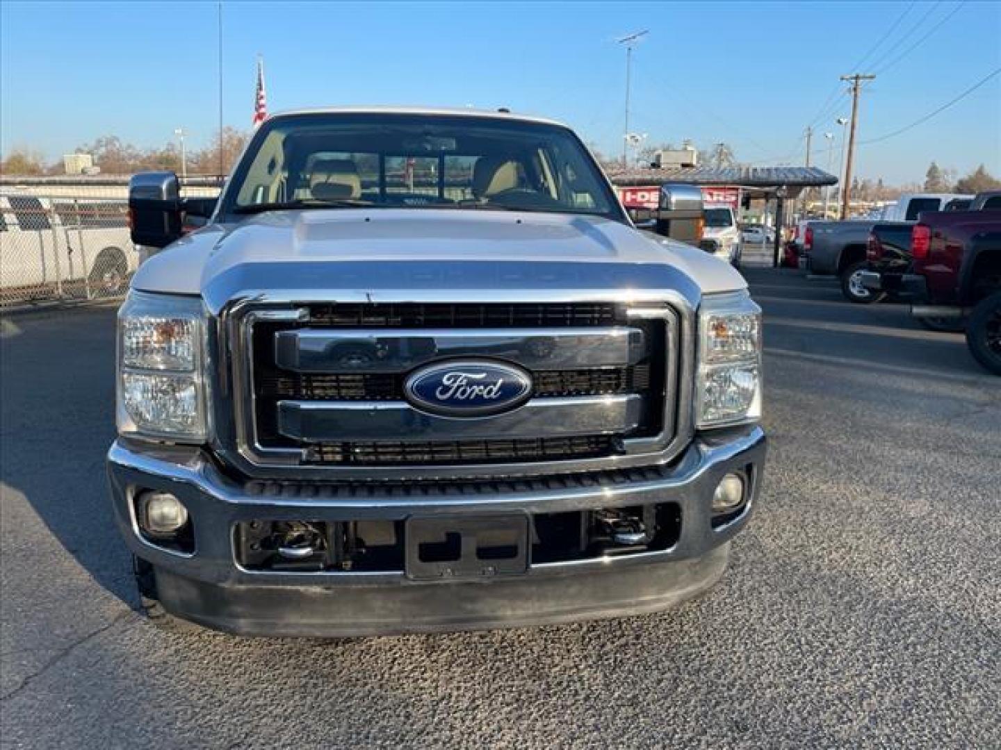 2011 Oxford White/Sterling Grey Ford F-350 Super Duty Lariat (1FT8X3BT9BE) with an 6.7L Power Stroke 6.7L Biodiesel Turbo V8 400hp 800ft. lbs. Common Rail Direct Injection engine, 6-Speed Shiftable Automatic transmission, located at 800 Riverside Ave, Roseville, CA, 95678, (916) 773-4549, 38.732265, -121.291039 - DIESEL SUPER CAB 4X4 LARIAT ONE OWNER SERVICE RECORDS ON CLEAN CARFAX - Photo#7