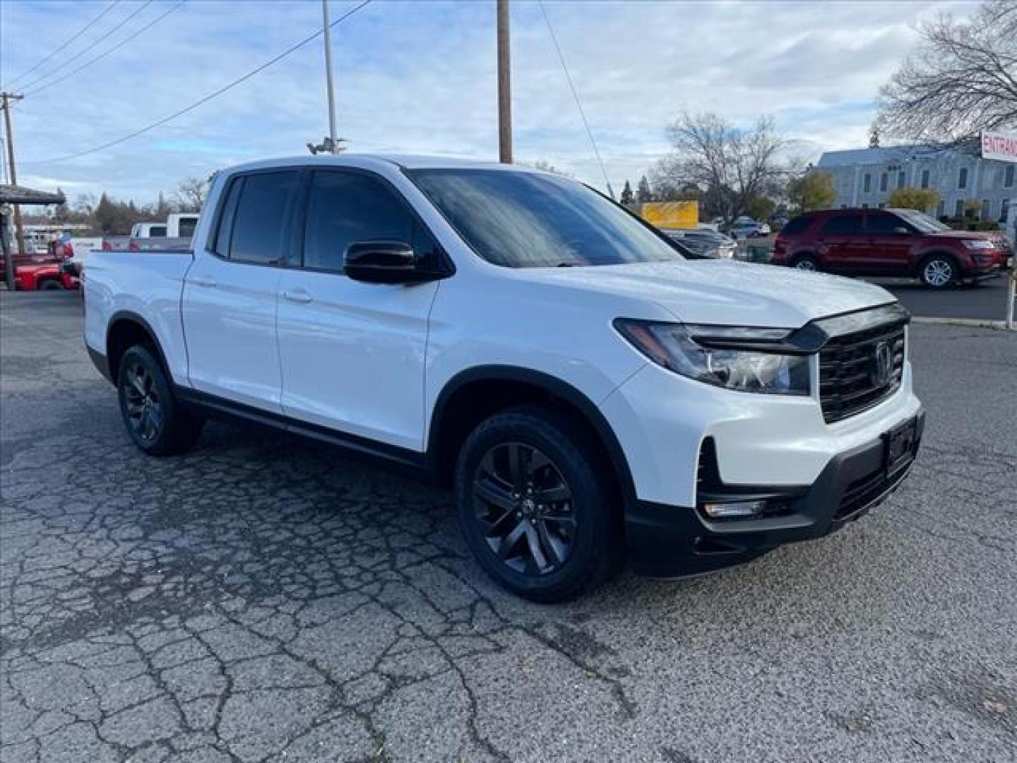 2021 Platinum White Pearl Honda Ridgeline Sport (5FPYK3F13MB) with an 3.5L 3.5L V6 280hp 262ft. lbs. Direct Injection engine, 9-Speed Shiftable Automatic transmission, located at 800 Riverside Ave, Roseville, CA, 95678, (916) 773-4549, 38.732265, -121.291039 - AWD SPORT SERVICE RECORDS ON CLEAN CARFAX - Photo#1