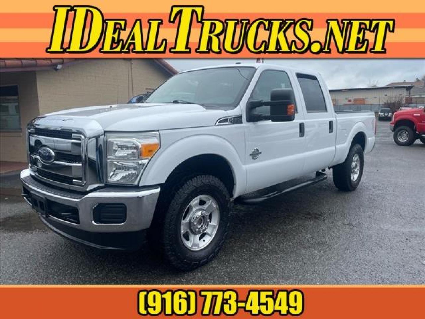 2015 Oxford White Ford F-250 Super Duty XLT (1FT7W2BTXFE) with an 6.7L Power Stroke 6.7L Biodiesel Turbo V8 440hp 860ft. lbs. Common Rail Direct Injection engine, 6-Speed Shiftable Automatic transmission, located at 800 Riverside Ave, Roseville, CA, 95678, (916) 773-4549, 38.732265, -121.291039 - DIESEL CREW CAB 4X4 XLT SERVICE RECORDS ON CLEAN CARFAX - Photo#0